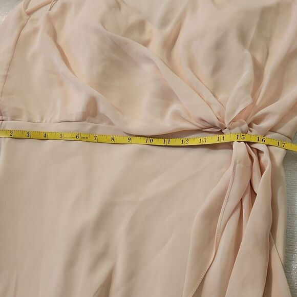 NWT Jenny Yoo Paltrow Gown Soft Blush Pink Luxe Ciffon Size 12 - Picture 13 of 14